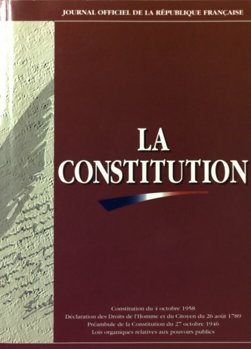 Livrenpoche : La constitution - Inconnu - Livre