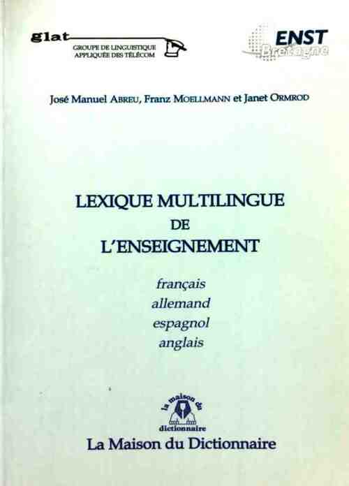 Livrenpoche : Lexique multilingue de l'enseignement - Collectif - Livre
