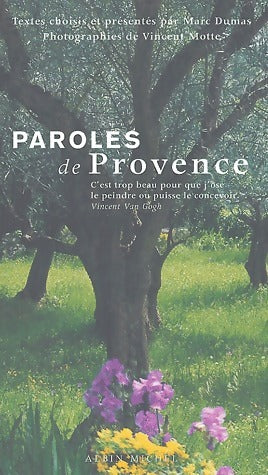 Livrenpoche : Paroles provençales - Marc Dumas - Livre