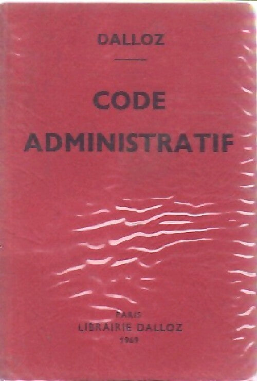 Livrenpoche : Code administratif 1969 - Inconnu - Livre