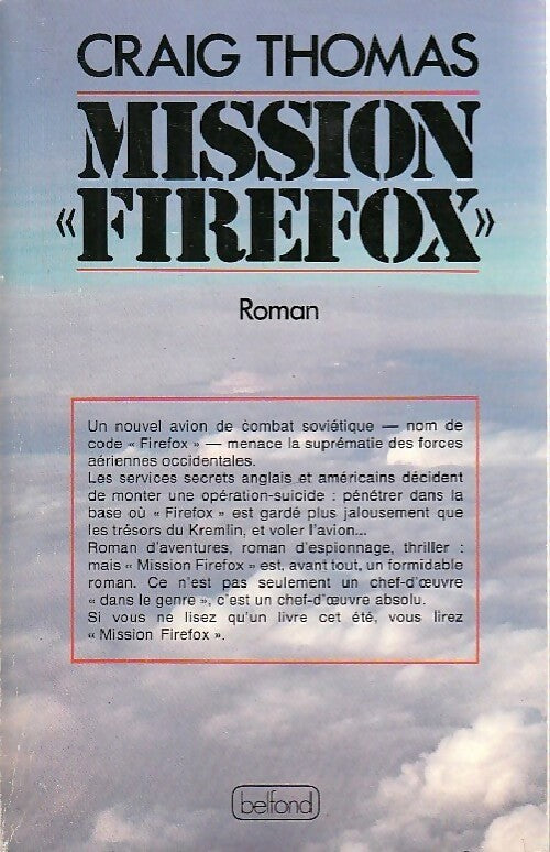 Livrenpoche : Mission Firefox - Craig Thomas - Livre
