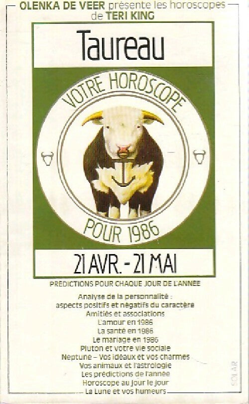 Livrenpoche : Taureau 1986 - Teri King - Livre