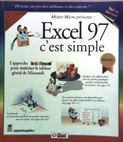 Livrenpoche : Excel 97, c'est simple - MaranGraphics - Livre
