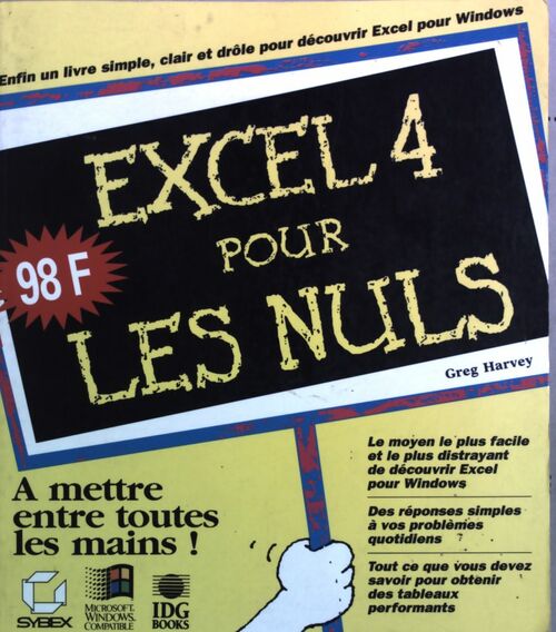 Livrenpoche : Excel 4 pour les nuls - Greg Harvey - Livre