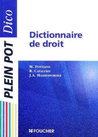 Livrenpoche : Dictionnaire de droit - R. Cavalerie - Livre