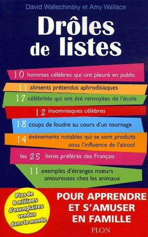 Livrenpoche : Drôles de listes - David Wallechinsky - Livre