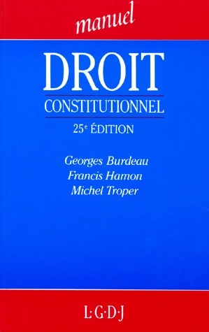Droit constitutionnel - Georges Burdeau - Livre