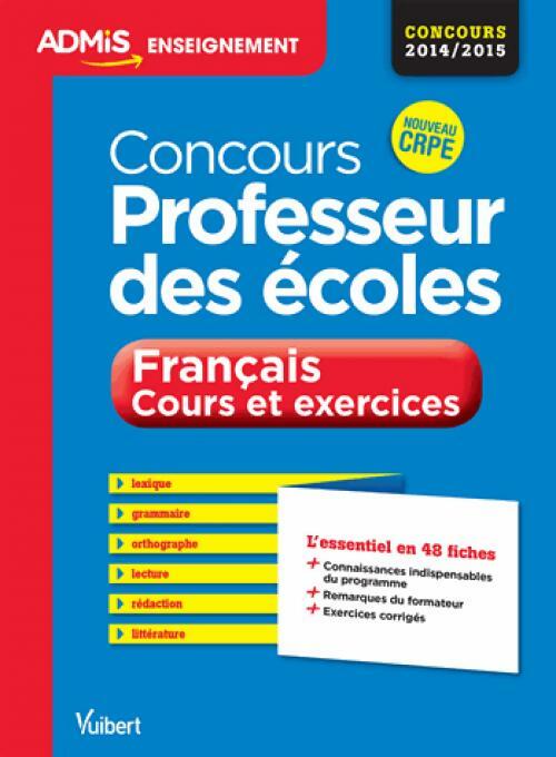 Livrenpoche : Concours professeur des écoles : Français 2014-2015 - Marc Loison - Livre