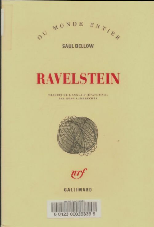 Livrenpoche : Ravelstein - Saül Bellow - Livre
