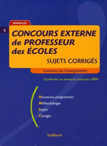 Livrenpoche : Concours externe de professeur des écoles. Sujets corrigés - Manuelle Duszynski - Livre