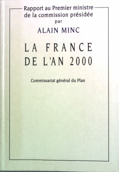 Livrenpoche : La France de l'an 2000 - Alain Minc - Livre