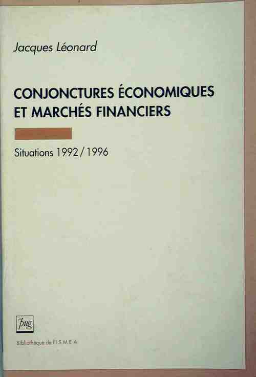 Livrenpoche : Conjonctures économiques et marchés financiers 1992-1996 - Jacques Léonard - Livre