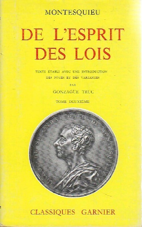 Livrenpoche : De l'esprit des lois - Charles De Montesquieu - Livre