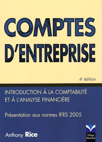 Livrenpoche : Comptes d'entreprise - Anthony Rice - Livre