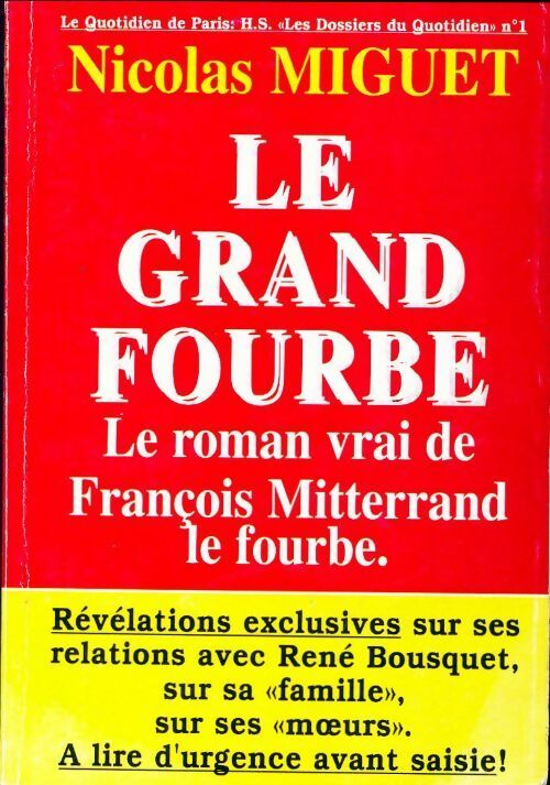 Livrenpoche : Le grand fourbe - Nicolas Miguet - Livre