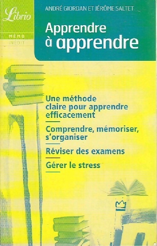 Livrenpoche : Apprendre à apprendre - Jérôme Saltet - Livre