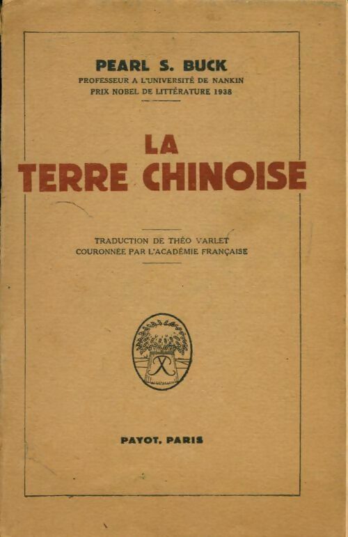 Livrenpoche : La terre chinoise - Pearl Buck - Livre