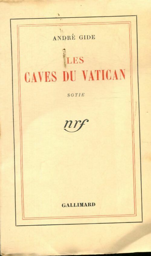 Livrenpoche : Les caves du Vatican - André Gide - Livre