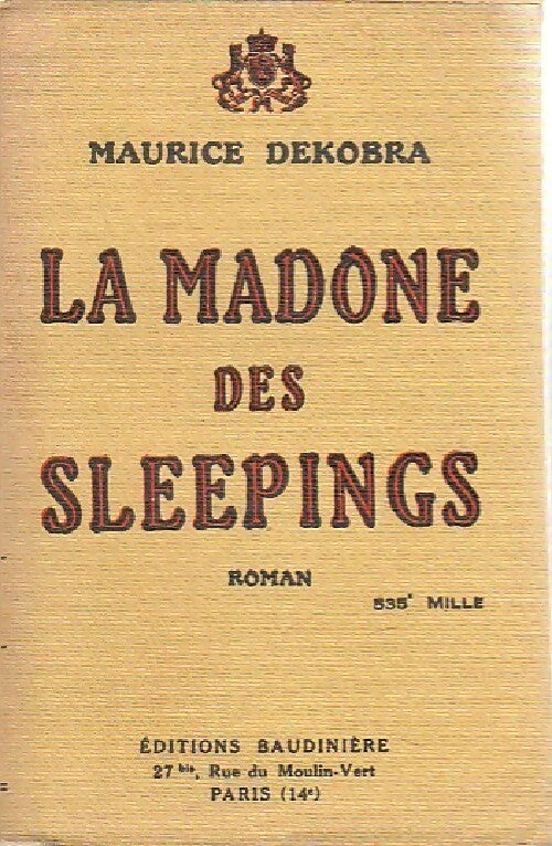 Livrenpoche : La madone des sleepings - Maurice Dekobra - Livre