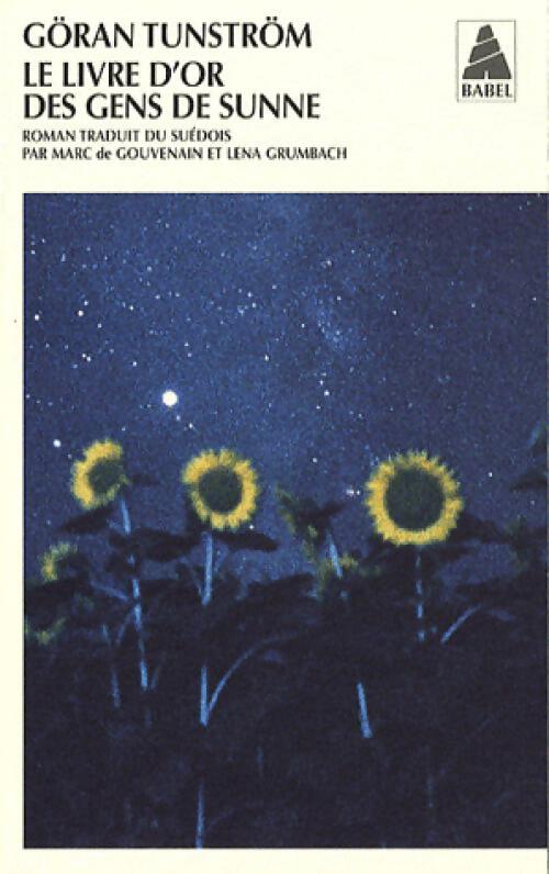 Le livre d'or des gens de Sunne - Göran Tunström - Livre