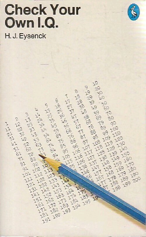 Livrenpoche : Check your own I.Q. - H.J. Eysenck - Livre