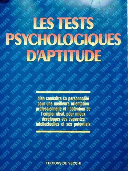 Livrenpoche : Les tests psychologiques d'aptitude - M. Tronconi - Livre