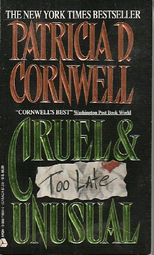 Livrenpoche : Cruel & unusual - Patricia Daniels Cornwell - Livre