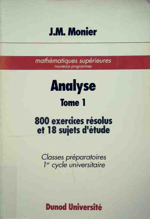 Livrenpoche : Analyse Tome I - Jean-Marie Monier - Livre