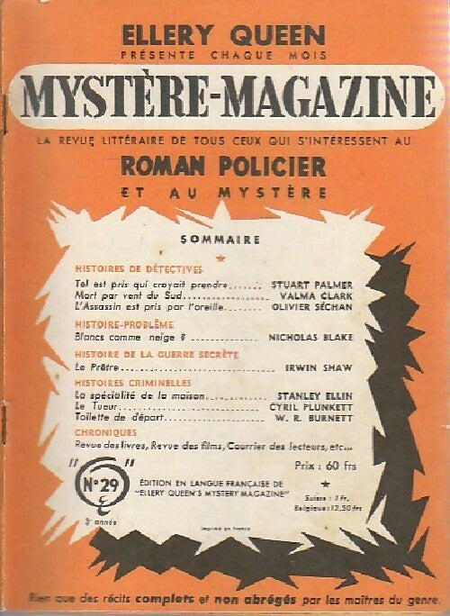 Livrenpoche : Mystère magazine n°29 - Collectif - Livre