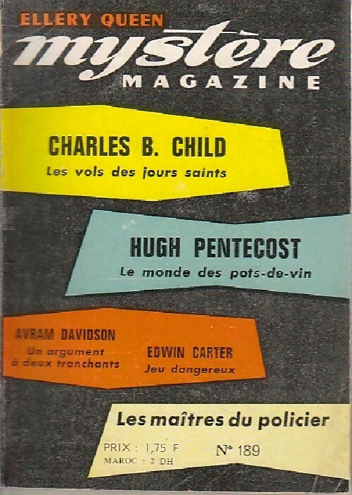 Livrenpoche : Mystère magazine n°189 - Collectif - Livre