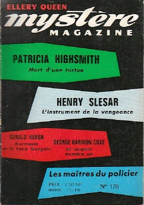 Livrenpoche : Mystère magazine n°179 - Collectif - Livre