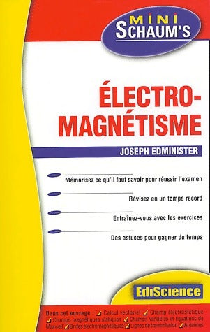 Electromagnétisme - Joseph Edminister -  Mini Schaum's - Livre
