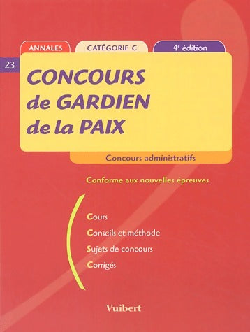Livrenpoche : Concours de gardien de la paix - Jean-Christophe Saladin - Livre