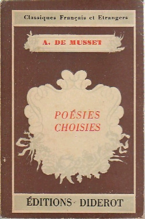 Livrenpoche : Poésies choisies - Alfred De Musset - Livre