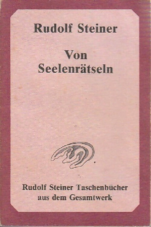 Livrenpoche : Von seelenrätseln - Rudolf Steiner - Livre