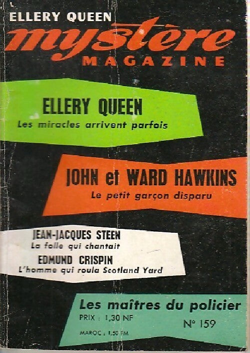 Livrenpoche : Mystère magazine n°159 - Collectif - Livre