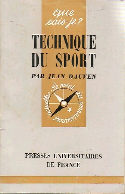 Livrenpoche : Technique du sport - Jean Dauven - Livre