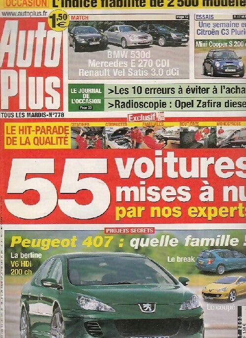 Livrenpoche : Auto Plus n°778 : 55 voitures mises à nu par nos experts - Collectif - Livre