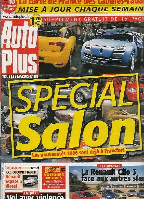Auto Plus n°889 : Spécial salon - Collectif -  Auto Plus - Livre