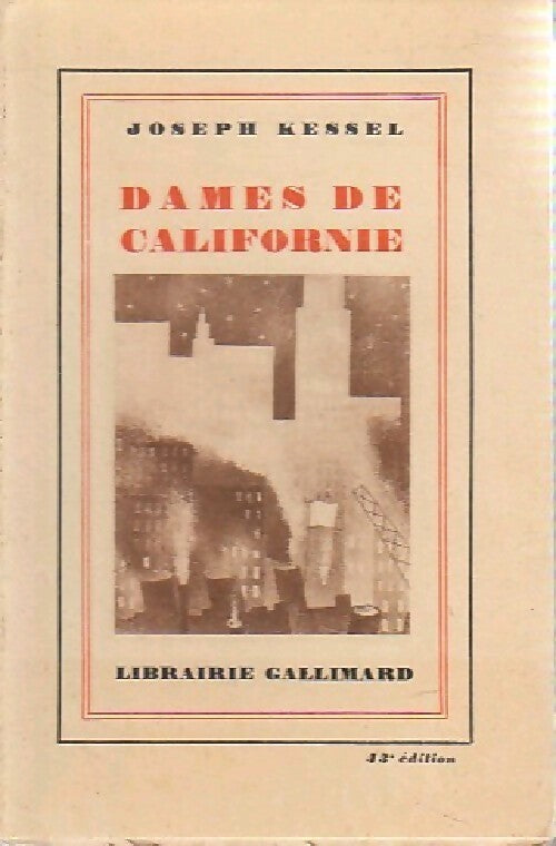 Livrenpoche : Dames de Californie - Joseph Kessel - Livre
