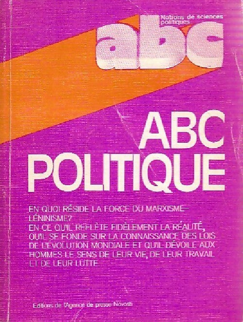 Livrenpoche : ABC politique - Collectif - Livre