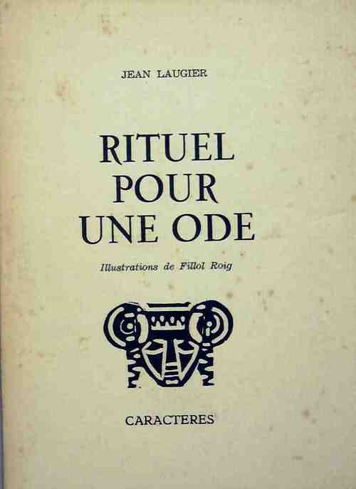 Livrenpoche : Rituel pour une ode - Jean Laugier - Livre