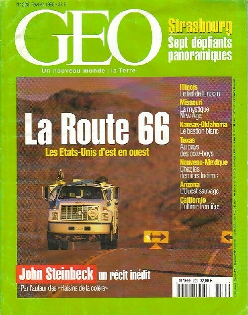 Livrenpoche : Géo n°228 : La route 66. Les Etats-Unis d'est en ouest - Collectif - Livre