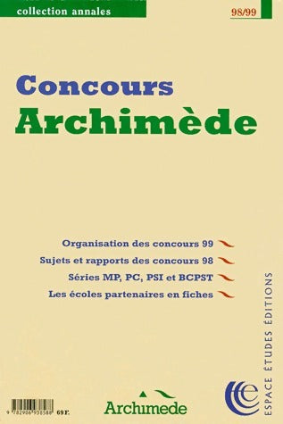 Livrenpoche : Annales des concours Archimède 98 - Collectif - Livre