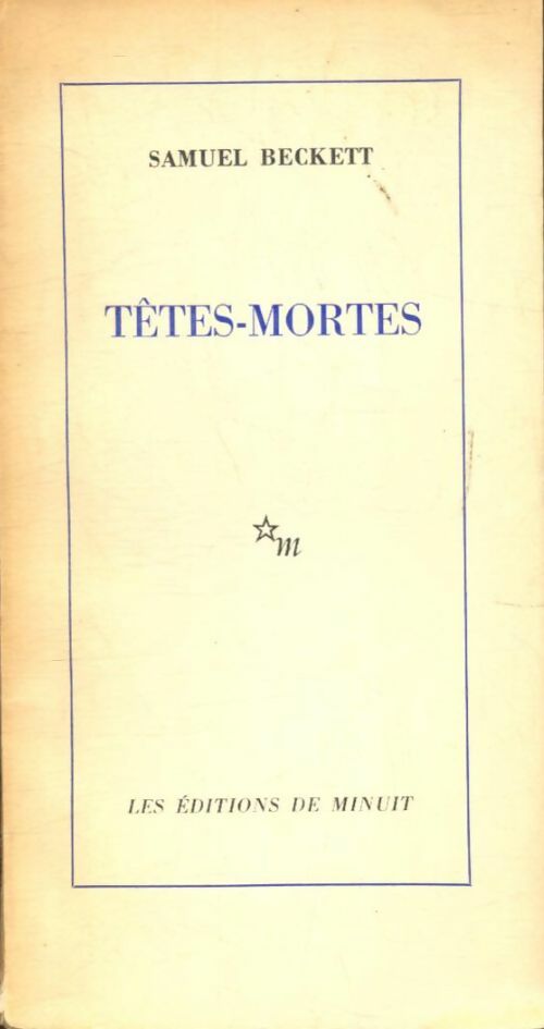 Livrenpoche : Têtes-mortes - Samuel Beckett - Livre