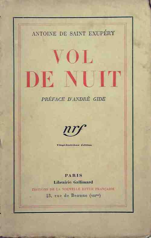 Vol de nuit - Antoine De Saint Exupéry - Livre