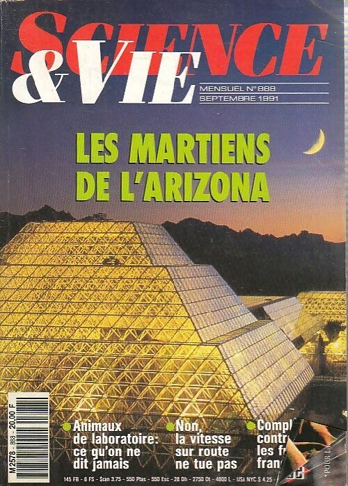 Livrenpoche : Science & vie n°888 : Les martiens de l'Arizona - Collectif - Livre