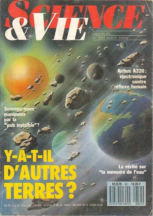 Livrenpoche : Science & vie n°851 : Y a-t-il d'autres terres ? - Collectif - Livre