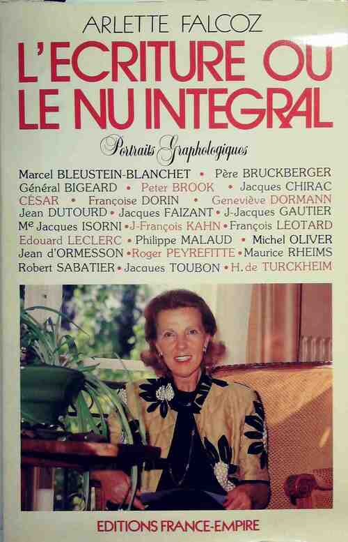 Livrenpoche : L'écriture ou le nu intégral - Arlette Falcoz - Livre