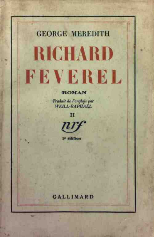 Livrenpoche : Richard Feverel Tome II - George Meredith - Livre